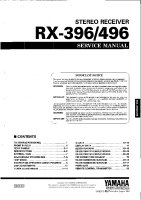 Yamaha RX-396-RX-496-Service-Manual